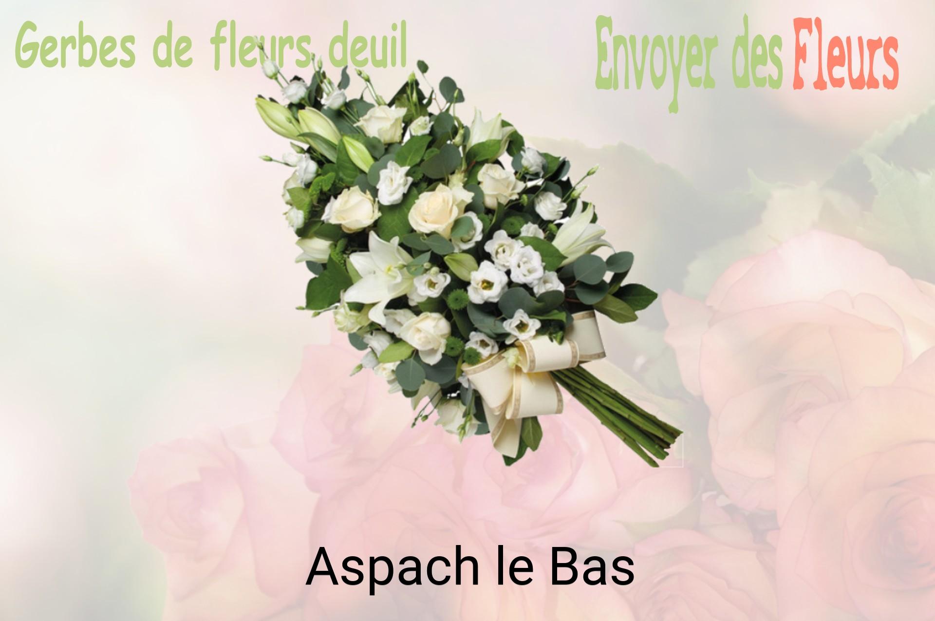 Gerbe de fleurs de deuil livrée à Aspach-le-Bas